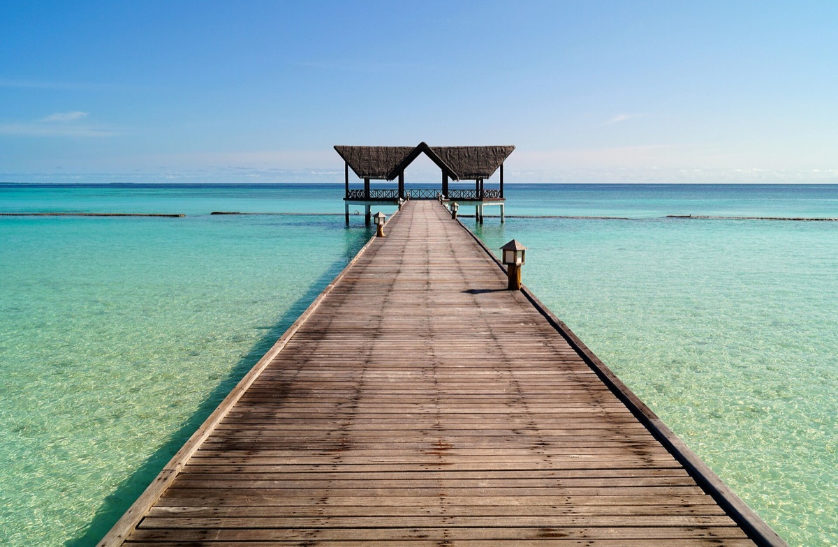 Île jetty in the Maldives