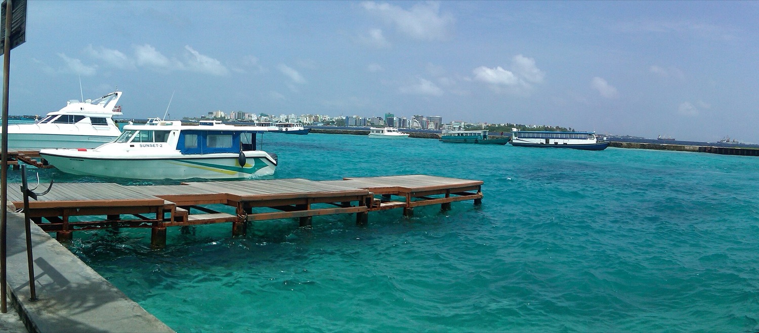 Île jetty in the Maldives