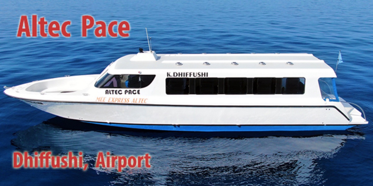 Altec Pace speedboat for Dhiffushi